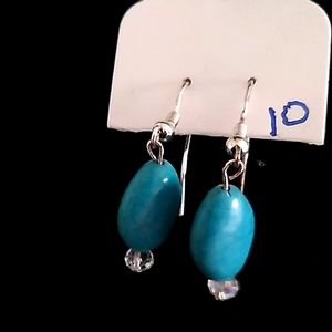 Turquoise earrings drop